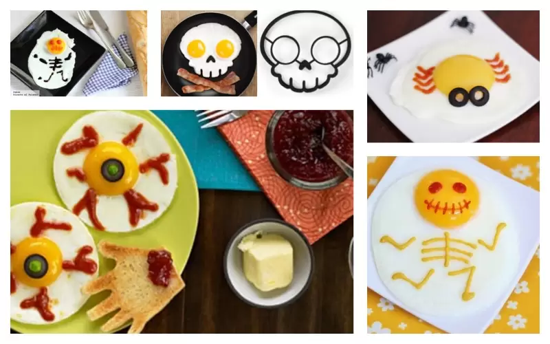 Huevos decorados para Halloween